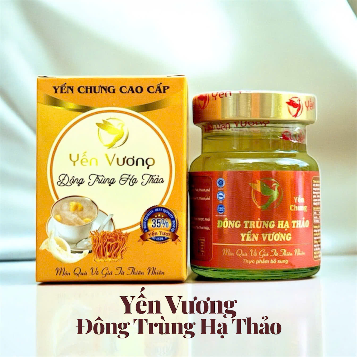 Hũ yến Vương 70ml có hộp Đông Trùng